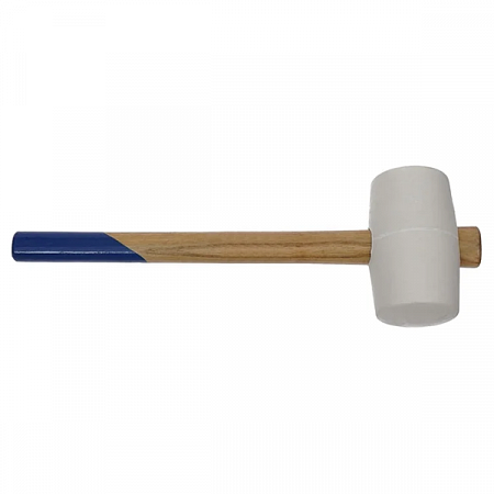 Киянка 680гр., деревянная лак. ручка белая резинаT4P на сайте Стройсервис
