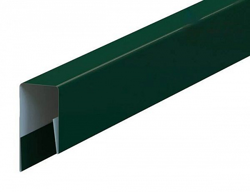 Планка П-образная заборная 10*10*20*2м RAL6005 Зеленый мох на сайте Стройсервис
