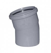 Отвод канализ. серый Ду 50мм 15° РР-Н Flextron на сайте Стройсервис
