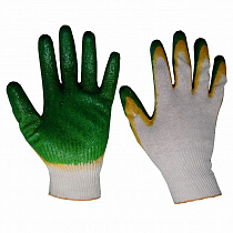 Перчатки х/б с двойным латексным покрытием  на сайте Стройсервис
