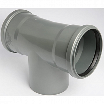 Тройник канализ. серый Ду 110*87,5° РР-Н СПЕЦИАЛЬНЫЙ Flextron на сайте Стройсервис
