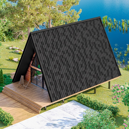 Черепица Ондувилла ТУМАННАЯ НОЧЬ / Onduvilla MYSTERY NIGHT (darkgrey) 15/900