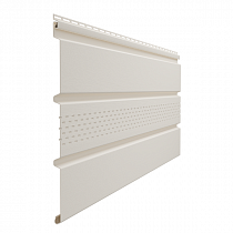 Софит Docke STANDARD с центральной перфорацией (Пломбир) на сайте Стройсервис
