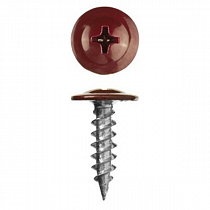 Саморез ПШ острый 4.2*19 RAL 3005 Красное вино  на сайте Стройсервис
