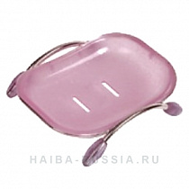 Haiba Мыльница на ножках, пластмасса, фиолетовый/хром, HB332 на сайте Стройсервис
