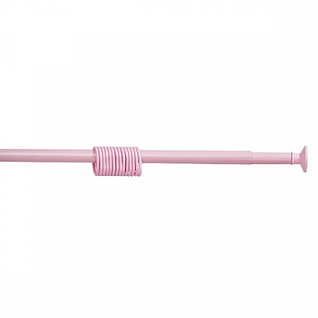 Карниз д/ванной телескопический 1,1-2,05м розовый Мультипласт/Умничка  на сайте Стройсервис
