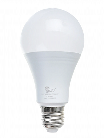 Лампа светодиодная E27 20Вт 4000К 230В шар груш нейтр. бел. 100343 RSV на сайте Стройсервис
