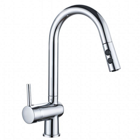 Смеситель для кухни однорычажный с выдвижной лейкой GROSS AQUA extra 3140609C на сайте Стройсервис
