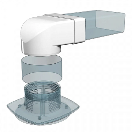 Соединитель угловой 620СК16КП 60х204мм D160 ERA