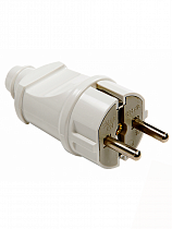 ASD/InHome Вилка прямая земля 16A белая 4140 0565 на сайте Стройсервис
