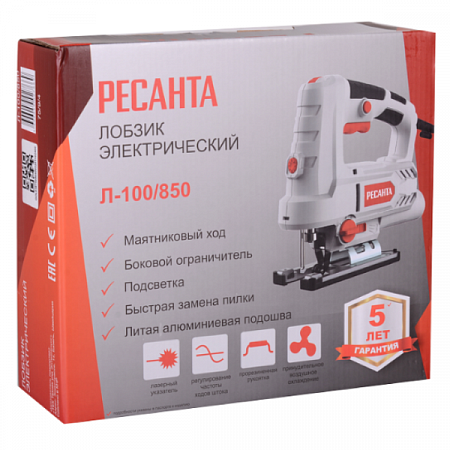 Лобзик электрический Л-100/850 75/9/4 Ресанта