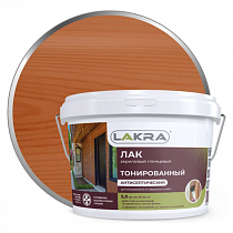 Лак в/д орех с УФ-фильтром 2,5кг Лакра на сайте Стройсервис
