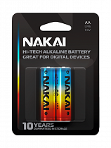 Элемент питания алкалиновый LR6 NAKAI Hi-Tech 2xBL на сайте Стройсервис
