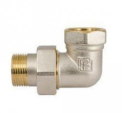 Американка угловая 1 1/4" ВР-НР латунь никел. на сайте Стройсервис
