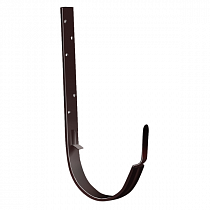 Крюк длинный Grand Line OPTIMA 125  RAL8017 ШОКОЛАД на сайте Стройсервис
