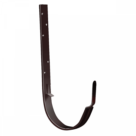 Крюк длинный Grand Line OPTIMA 125  RAL8017 ШОКОЛАД на сайте Стройсервис
