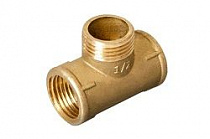 Тройник латунь 1/2" ВР/НР/ВР никел. на сайте Стройсервис
