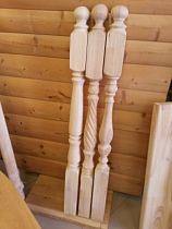 Столб 80*80*1230 Экстра Сосна (в ассортименте) на сайте Стройсервис
