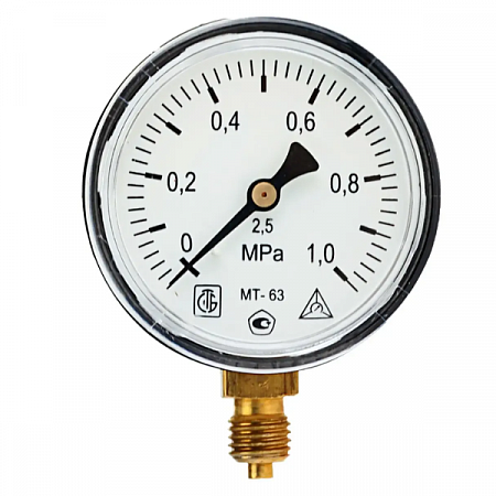 Манометр радиальный МП63П 1МПа  на сайте Стройсервис
