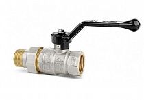 Кран шаровой LD Pride 1/2"-15 ВР с американкой рычаг на сайте Стройсервис
