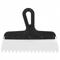 Шпатель малярный зубчатый 250мм (8х8) KORVUS на сайте Стройсервис
