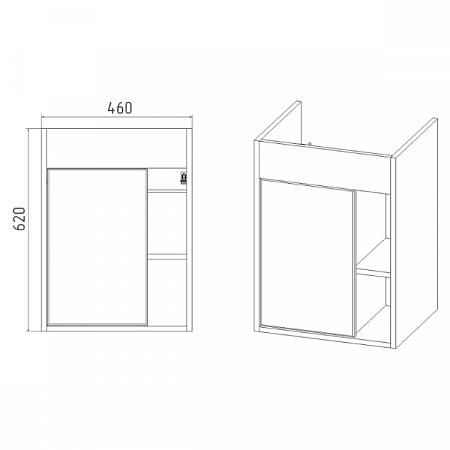 Тумба-умывальник VIANT 