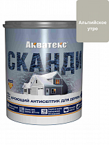 Антисептик кроющий для древесины Акватекс СКАНДИ альпийское утро 0,75л на сайте Стройсервис
