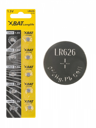Батарейка щелочная 1,5 В "Таблетка" LR626 ХВАТ на сайте Стройсервис
