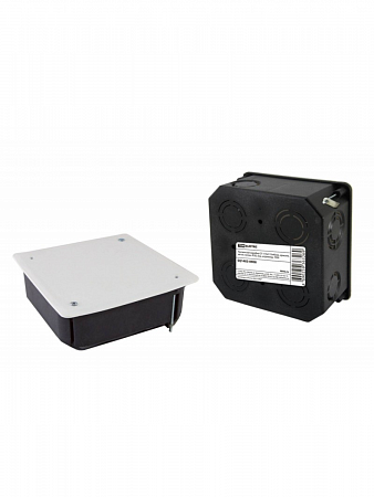 Коробка распределительная СП 115х115х45мм д/ГКЛ крышка, метал. лапки SQ1403-0008 TDM Electric на сайте Стройсервис
