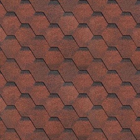 Гибкая Черепица SHINGLAS  Оптима (красный) 1уп=3м²  на сайте Стройсервис
