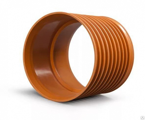 Муфта вода ПЭ Дн110  для ГОФРИРОВАННОЙ трубы  на сайте Стройсервис
