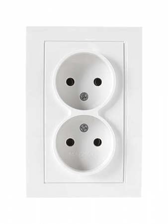 Розетка 2-м СП Бриллиант 16А IP20 б/з бел. 7947519 UNIVersal на сайте Стройсервис
