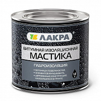 Мастика битумная изоляционная Лакра 1,8 кг на сайте Стройсервис
