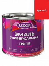 Эмаль ПФ-115 Красная 1,8кг Узор на сайте Стройсервис
