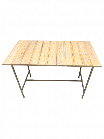 Стол журнальный лофт (липа горячего тиснения, ножки метал.) в ассортименте на сайте Стройсервис
