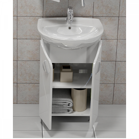 Тумба-умывальник Faina 500 белый F-0-500 VIGO (2)