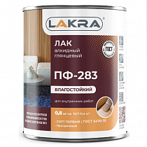 0007659 Лак ПФ-283 алкидный Лакра 0,8кг Л-С на сайте Стройсервис
