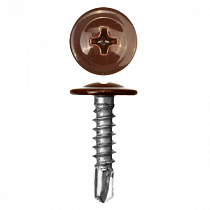 Саморез ПШ сверло 4.2*25 RAL 8017 Шоколад  на сайте Стройсервис
