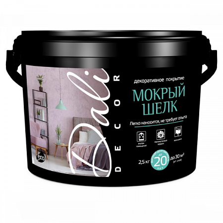 "DALI - decor" штукатурка "Мокрый шелк", 2,5 кг на сайте Стройсервис

