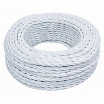 Провод ретро 3х1.5 матов. бел. (уп.50м) Bironi B1-434-71-50 на сайте Стройсервис

