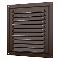 Решетка вент. вытяжная метал. 2020 МЭ (200*200) коричневая на сайте Стройсервис
