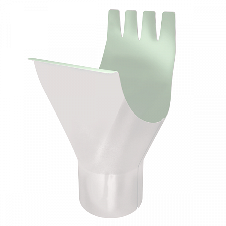 Воронка Optima 125/90мм RAL 9003 белый на сайте Стройсервис
