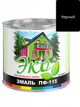 Эмаль ПФ-115 Черная 1,8кг ЭКО на сайте Стройсервис
