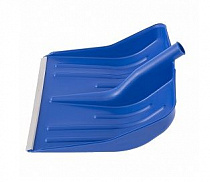 Лопата Снег пластмас. 400*420мм с планкой б/черенка СИНЯЯ на сайте Стройсервис
