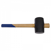 Киянка 340г черная резина, деревянная ручка TOOLBERG на сайте Стройсервис
