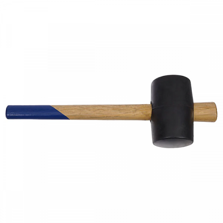 Киянка 340г черная резина, деревянная ручка TOOLBERG на сайте Стройсервис
