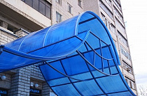 Сотовый поликарбонат синий 4мм*2100*6000 ULTRAMARIN   на сайте Стройсервис
