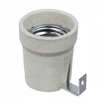 Патрон электрический E27 керамич. с держателем  на сайте Стройсервис
