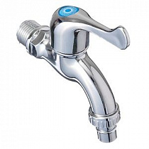 Кран  водоразборный ПЛАСТ. ХРОМ  1/2  со штуцером  хром пласт  20614 на сайте Стройсервис
