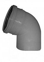 Отвод канализ. серый Ду 50мм 45° РР-Н Flextron на сайте Стройсервис
